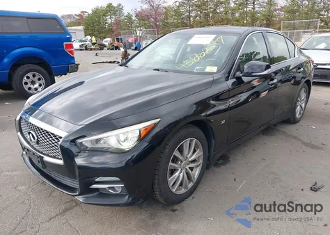 2015 Infiniti Q50 Premium z USA, uszkodzony, nr VIN JN1BV7AR0FM392515